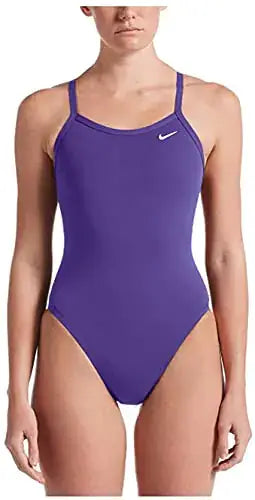 Purple Nike Hydrastrong Solid Racerback One Piece Swimsuit for Women
