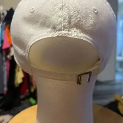 White Nike Memphis University Hat with adjustable buckle closure