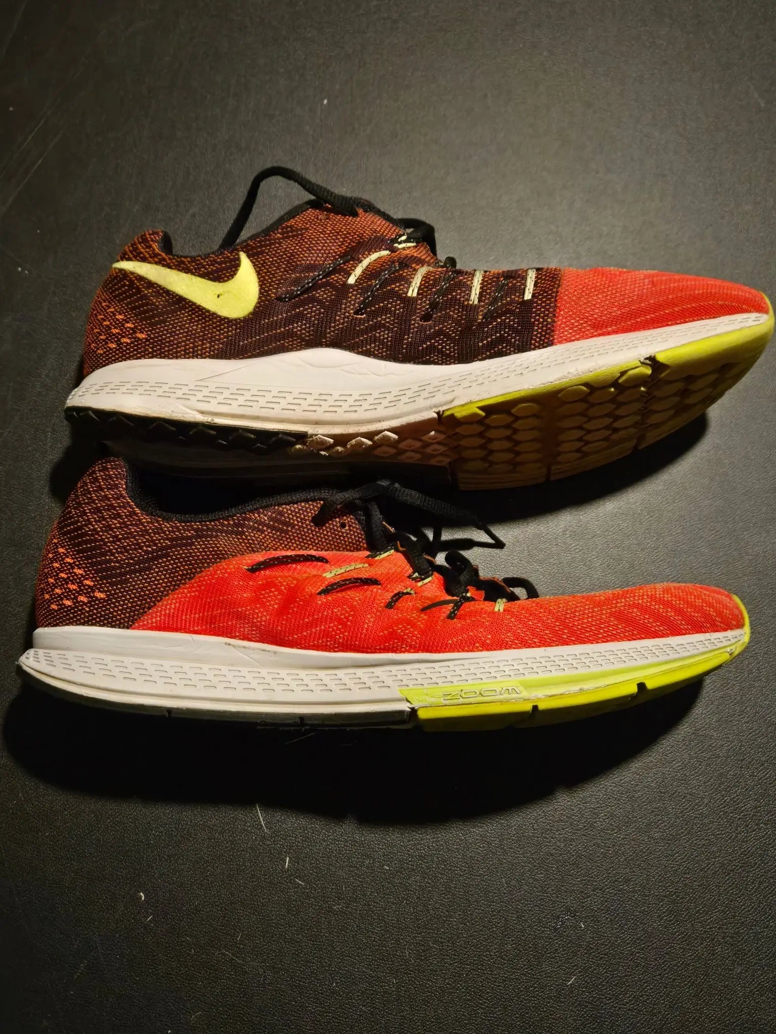 Nike Running Shoes Mens 11 Zoom Elite 8 Breathable Cushioned Low Top Red - Running Shoes