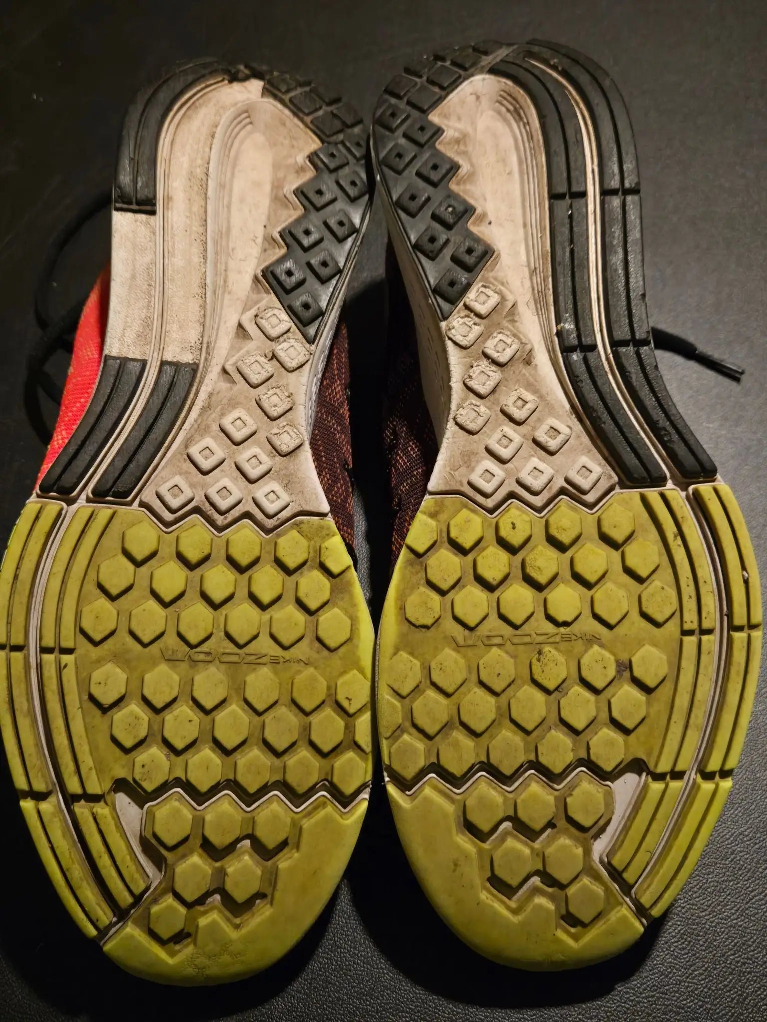 Nike Running Shoes Mens 11 Zoom Elite 8 Breathable Cushioned Low Top Red - Running Shoes