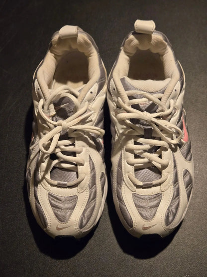 Nike Running Shoes Womens 9.5 White Gray Pink Sneakers 2007 Lightly Worn Comfort - Running Shoes