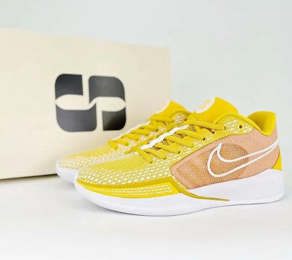 Nike Sabrina 1 Tb University Gold sneakers yellow peach white soles fast shipping business days