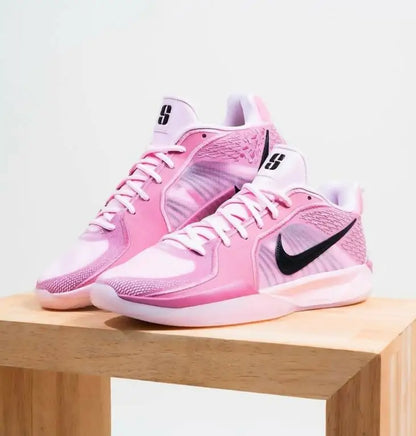 Nike Sabrina 2 Bubble Elemental Pink basketball shoes with black swooshes, fast shipping