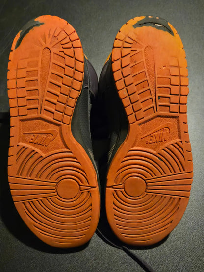 Nike Shoes Mens 9.5 High Top Purple Orange Gray Swoosh Basketball Sneaker Used - Basketball Sneakers