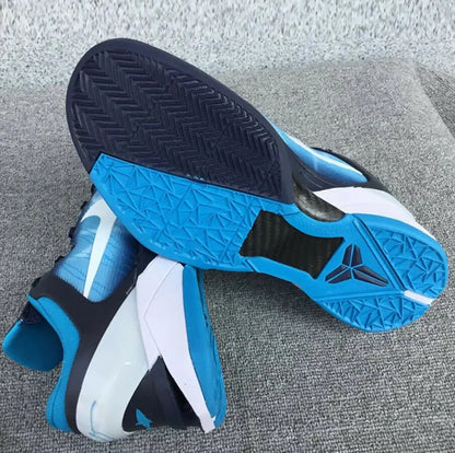 Nike Zoom Kobe 7 Shark athletic shoes with textured outsoles, fast shipping available