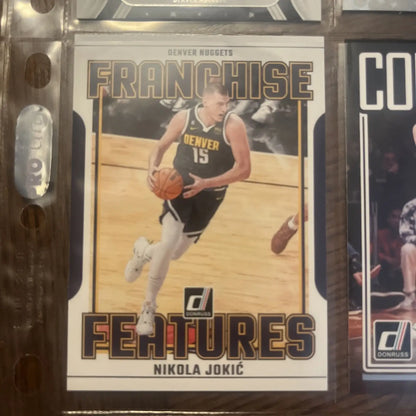 Nikola Jokic basketball card from a premium Nikola Jokić 16 Card Lot trading cards collection