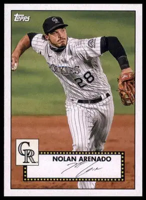 Nolan Arenado baseball card from 2021 Topps 1952 Topps Redux series
