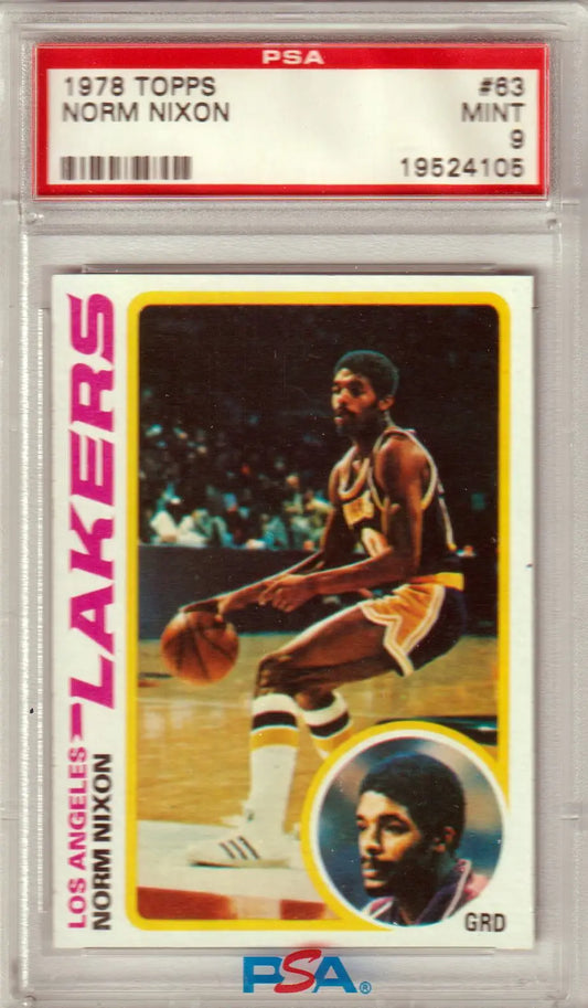 Graded Norm Nixon basketball card from Topps RC Rookie series at Columbia Hobby