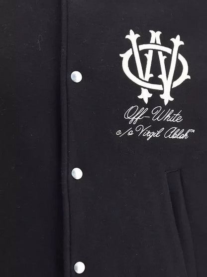 Off-White Men's Gothic OW Wool Varsity Jacket