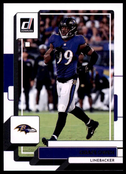 Odafe Oweh 2022 Donruss football trading card Baltimore Ravens product image