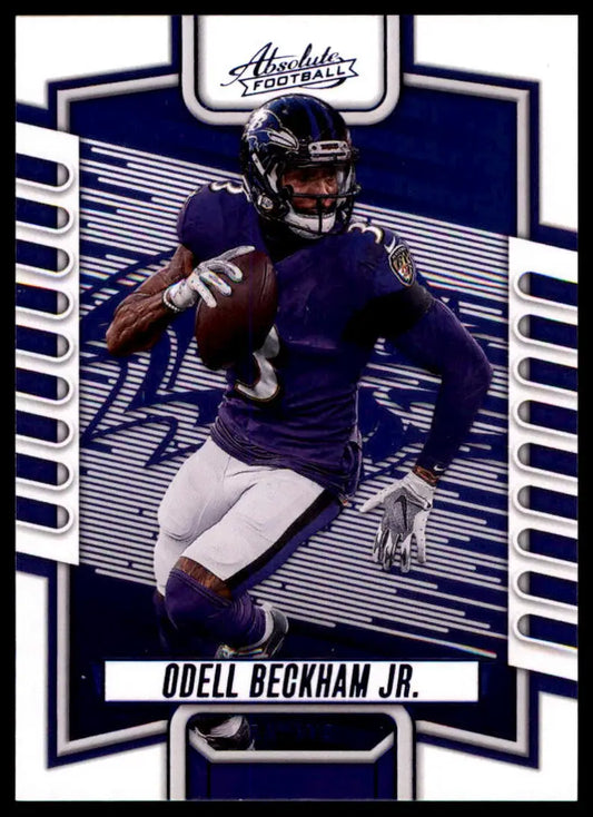 Odell Beckham Jr. football card from Panini Absolute 2023 Baltimore Ravens collection