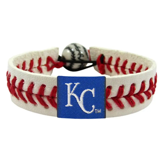 Baseball-themed bracelet with KC logo, perfect for baseball cards enthusiasts