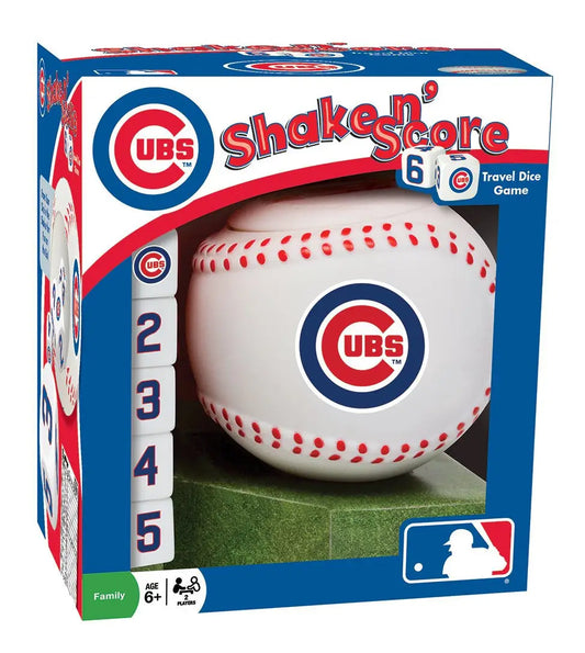 Cubs-branded Shake n Score baseball dice game from Official MLB collection