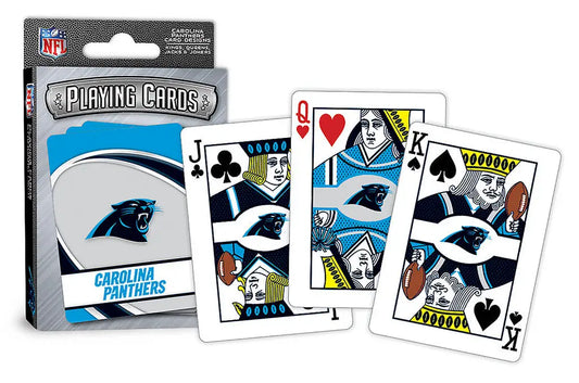 Carolina Panthers themed NFL playing cards in Official NFL Playing Cards set