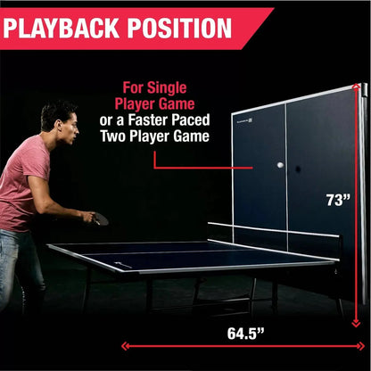 Official Size Blue Ping Pong Table Tennis Set with Net 2 Balls and 2 Paddles - Accents > Game Room