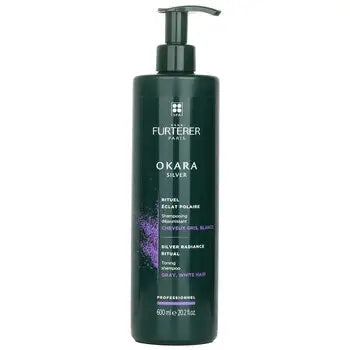 Okara Silver Silver Radiance Ritual Toning Shampoo - Gray White Hair (Salon Product) - 600ml/20.2oz - 600ml/20.2oz / 1