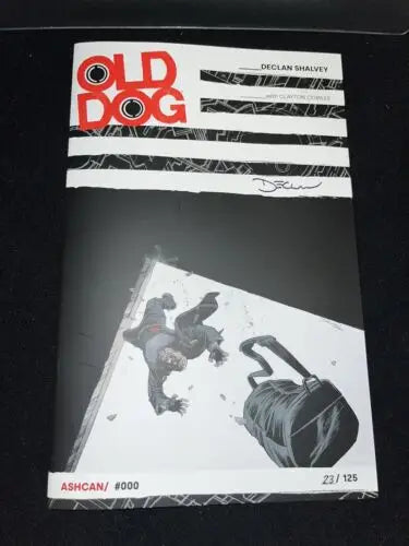 Old Dog comic book promo ashcan image signed by Declan Shalvey auto NMT collectible