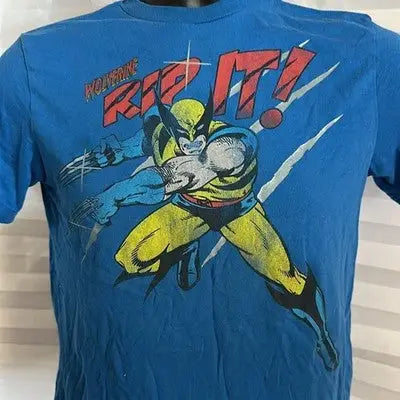 Blue Wolverine RIP IT graphic T-shirt for boys from Old Navy Collectibles Marvel Comics