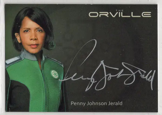 Autographed Silver Autograph Card featuring Penny Johnson Jerald as Dr. Claire Finn