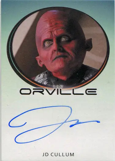 Autographed Orville Season 1 autograph card of Calivon Zoo Administrator character