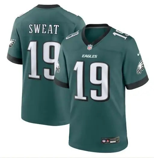 Green Philadelphia Eagles Nike Team Game Jersey with number 19, Eagles Nike apparel