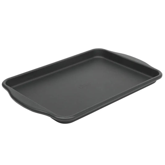 Oster Teston Platinum Collection 18x15 Inch Nonstick Carbon Steel Cookie Sheet in Matte Black - Bakeware