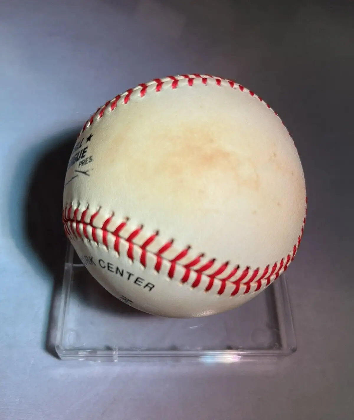 Used baseball with red stitching, Otto Graham autographed ONL Ball for collectors