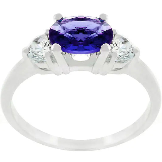 Oval Cubic Zirconia Maestro Ring - Rings