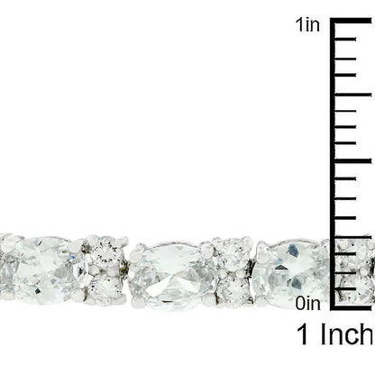 Oversized Oval Cubic Zirconia Tennis Bracelet - Bracelets