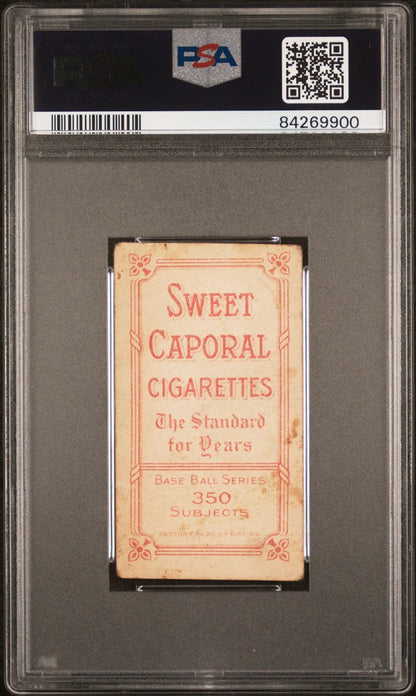 Owen Wilson 1909-11 T206 Sweet Caporal 350/30 in PSA graded case for collectors
