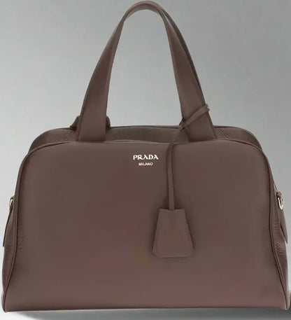 PRADA women's brown Leather Handbag | STORE 7994