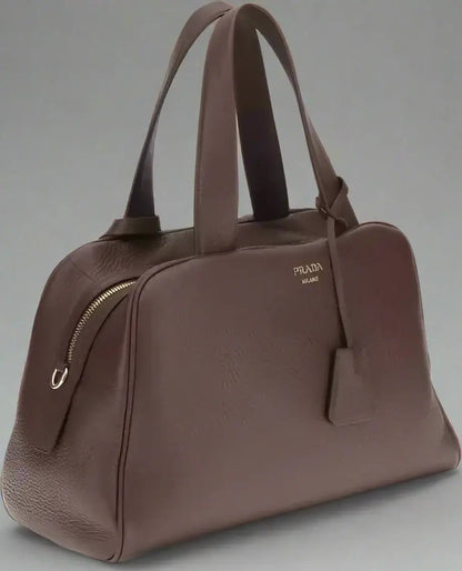 PRADA women's brown Leather Handbag | STORE 7994