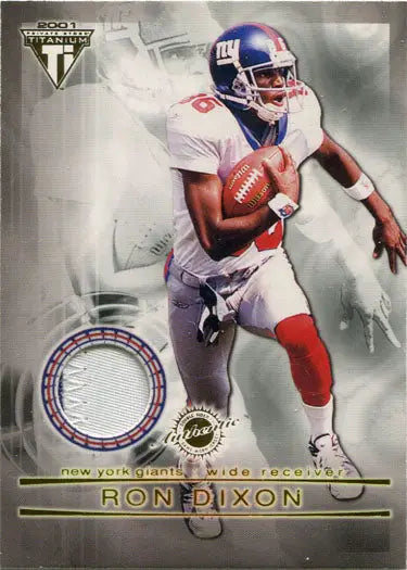 Football trading card of a New York Giants player in action from Pacific Private Stock