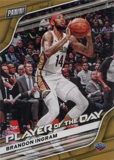 Basketball player in white uniform shooting ball on Panini Tango Parallel Card