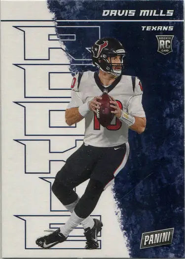 Football trading card of Houston Texans quarterback Davis Mills, Base Card 57