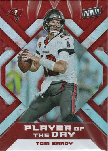 Tom Brady Panini Player Of The Day 2022 Foil Parallel Card for collectors