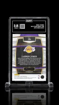 Graded Panini Select LeBron James basketball card with tag 8.5 featuring LeBron James