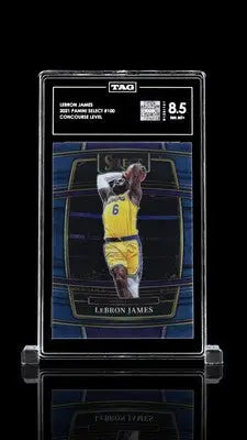 Graded Select LeBron James basketball card from Panini Select LeBron collection