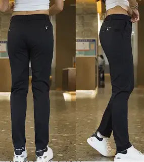 Women’s black slim-fit casual pantalones femenino Samoieda for stylish everyday wear