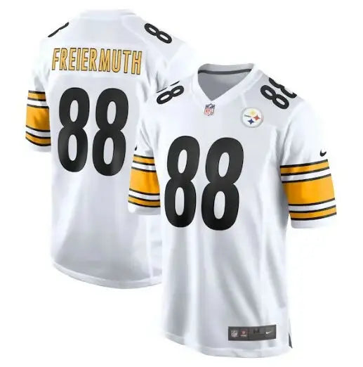 White Pittsburgh Steelers Pat Freiermuth Nike Game Player Jersey with 88 lettering