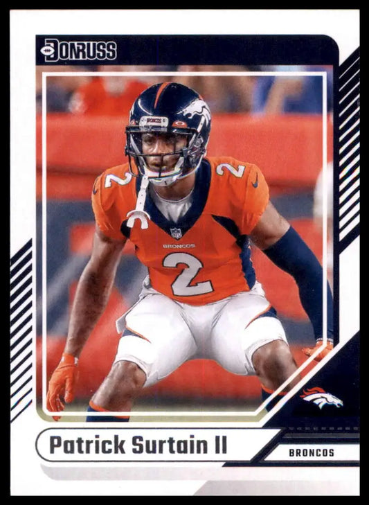 Patrick Surtain II football card from 2024 Donruss Denver Broncos collection