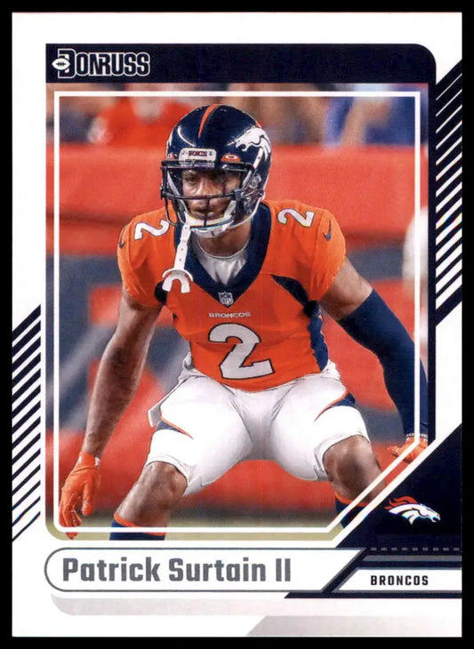 Patrick Surtain II football card from 2024 Donruss Denver Broncos product