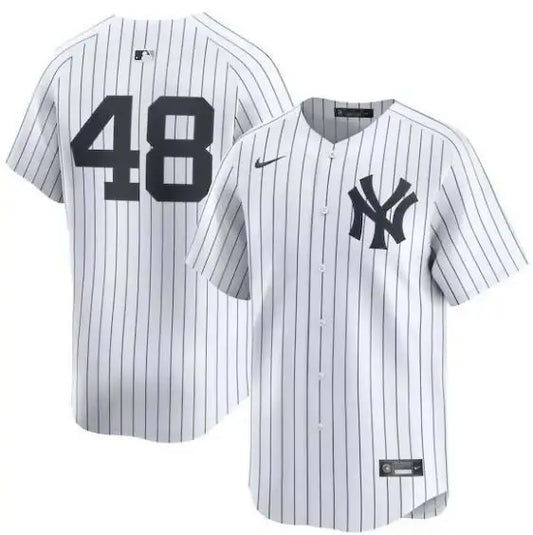 White pinstriped Paul Goldschmidt New York Yankees Nike Home Limited Player Jersey