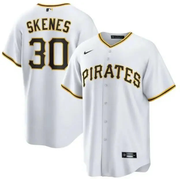 White Paul Skenes Pittsburgh Pirates Nike Home Replica Player Jersey for baseball