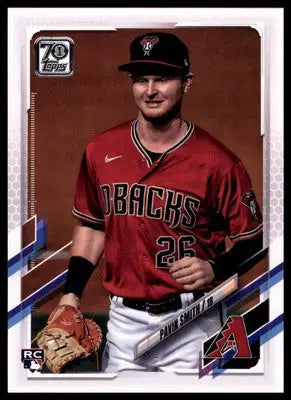 Pavin Smith rookie baseball card from 2021 Topps #444 featuring Arizona Diamondbacks