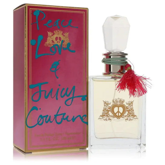 Peace Love & Juicy Couture by Juicy Couture - Eau De Parfum Spray 3.4 oz - Women / Medium - Eau De Parfum Spray 3.4 oz