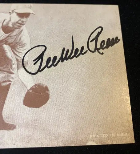 Pee Wee Reese JSA Signed Vintage Blank Back 1947-66 Exhibit Dodgers Auto