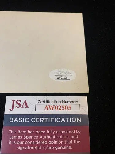 Pee Wee Reese JSA Signed Vintage Blank Back 1947-66 Exhibit Dodgers Auto