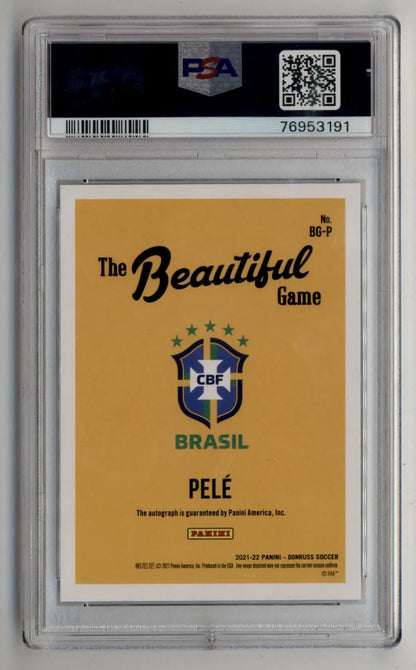 Pele 2021-22 Donruss Road to Qatar The Beautiful Game Auto PSA 10 Auto 10 - Singles