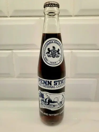 Penn State Nittany Lions vintage 1982 commemorative soda bottle for championships